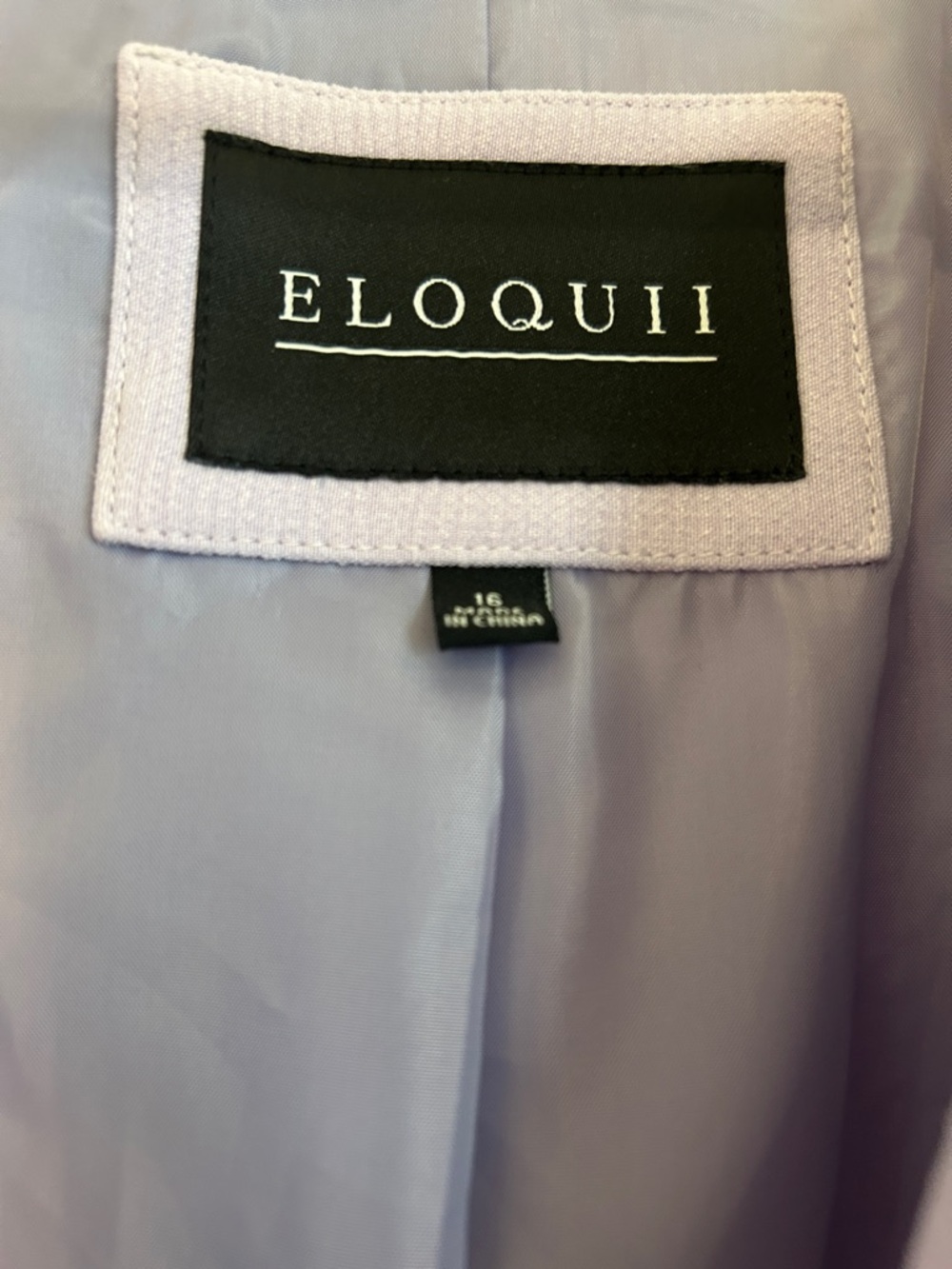 Eloquii Lavender Pastel Tailored Single Breasted Blazer Jacket Size 14 - Picture 2 of 10